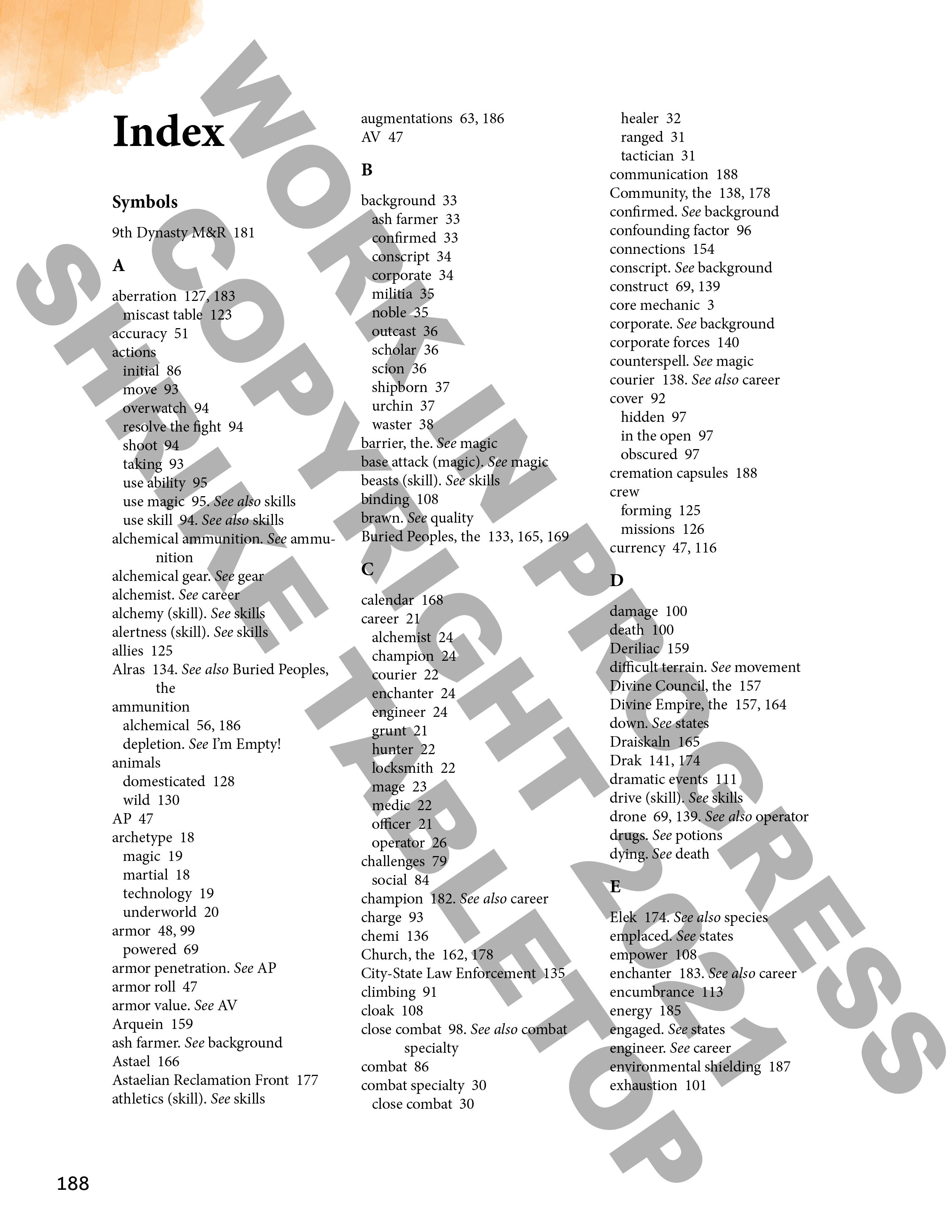 Era of Silence - index first page