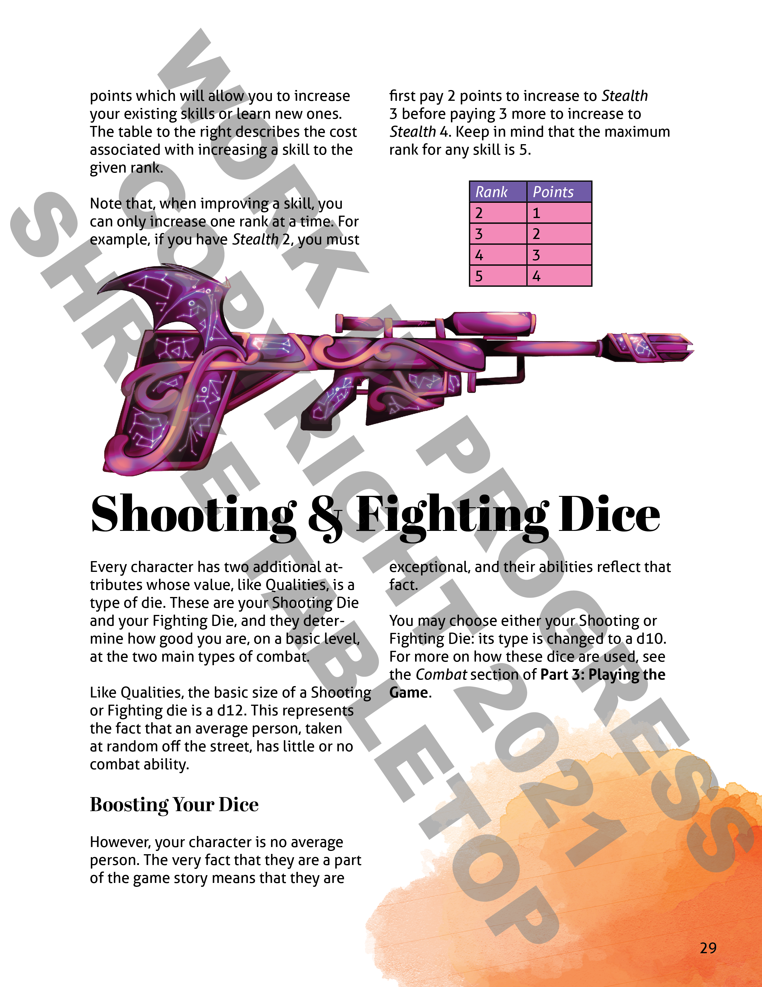 Era of Silence - shooting fighting dice